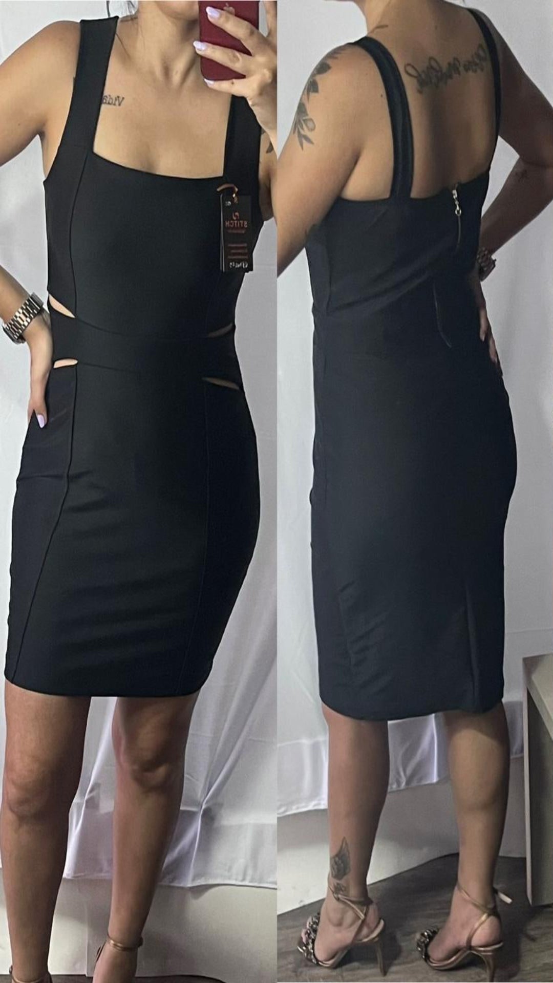 Vestido Prada Abertura Lateral