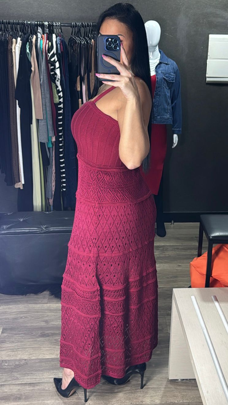 Vestido Longo Tricô
