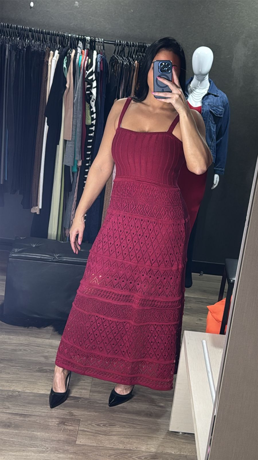 Vestido Longo Tricô