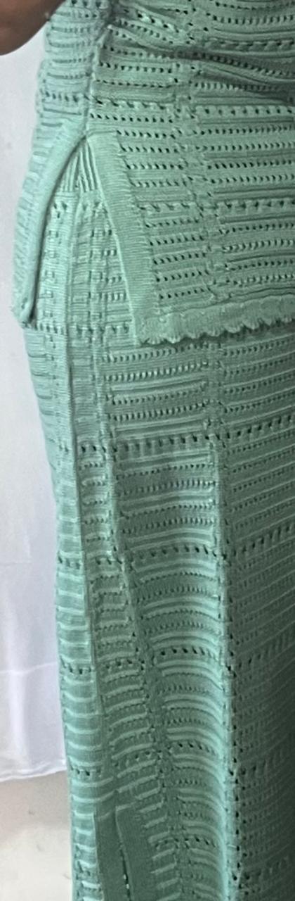 Conjunto Tricô Saia + Blusa