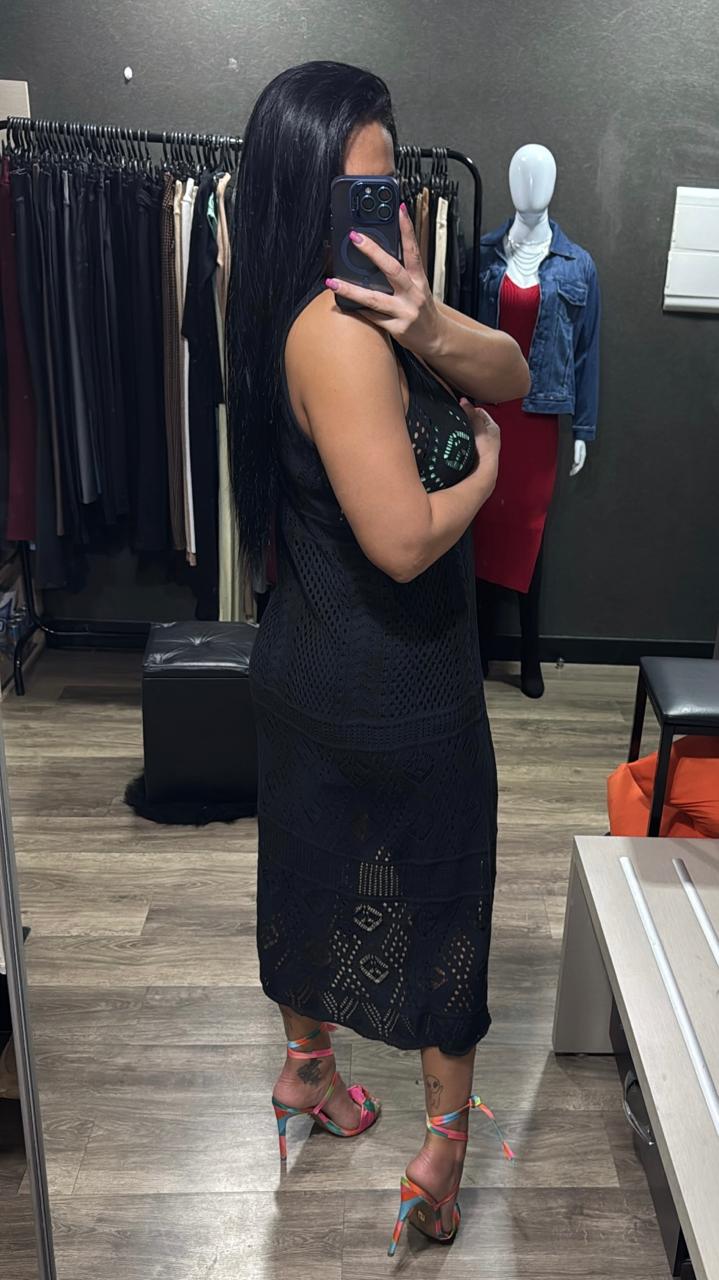 Cardigã Regata Tricô