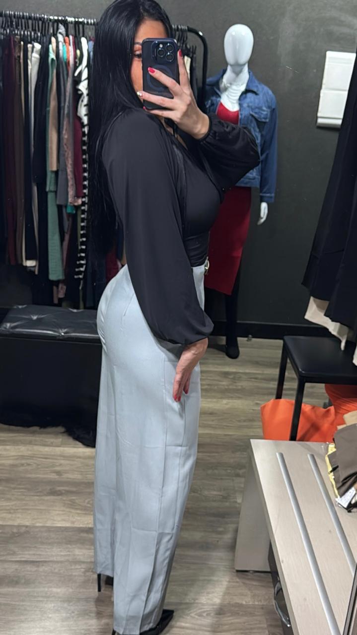 Calça Alfaiataria Linho Com Cinto