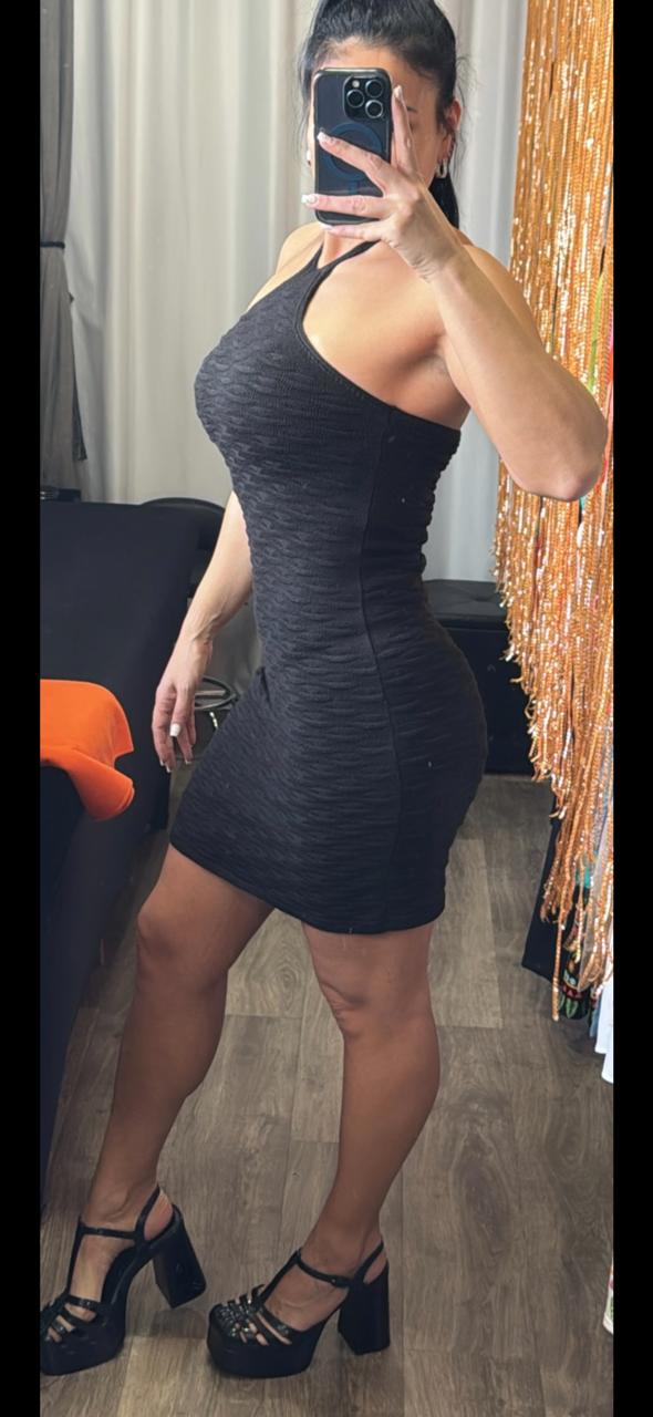 Vestido Tricô Frente Unica