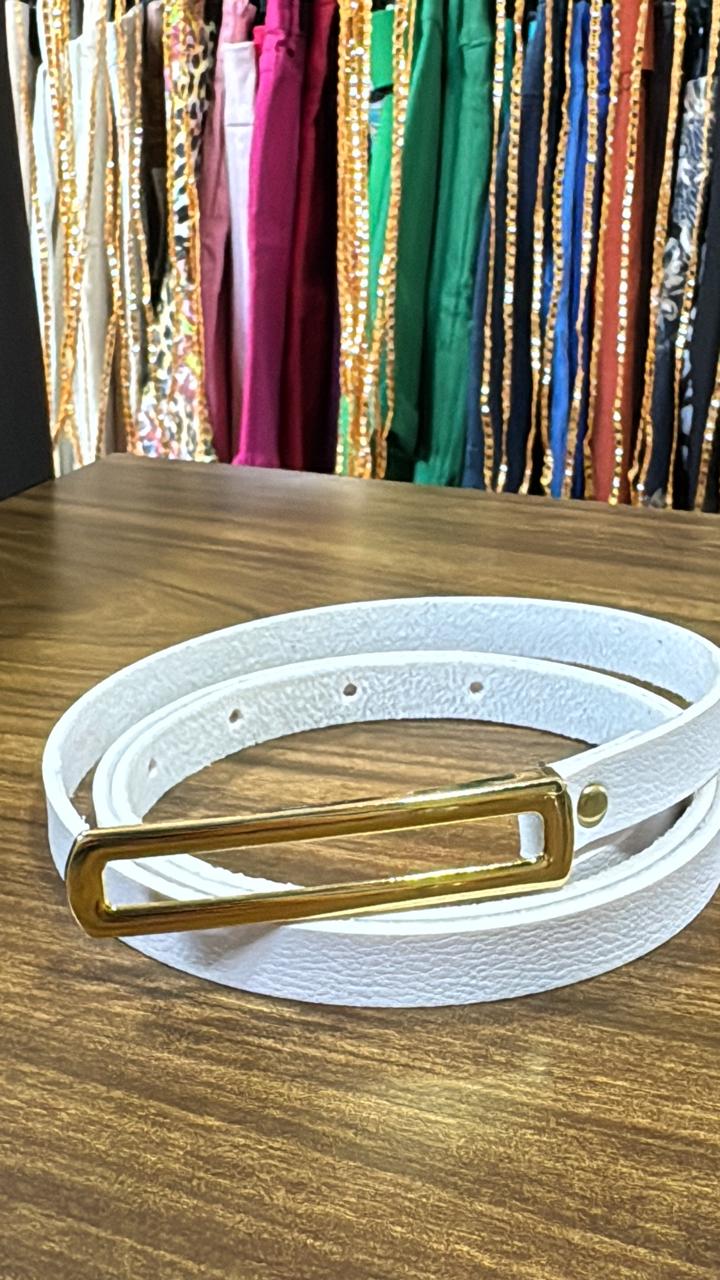 Cinto Fininho Fivela Metal