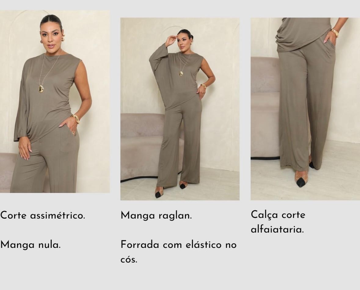 Conjunto Ombro Só Manga Morcego