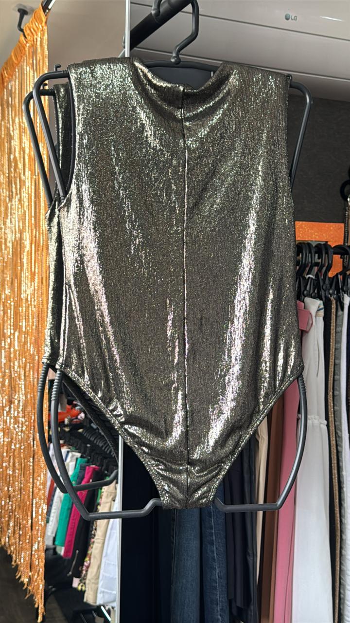 Body Brilho C/ Ombreira