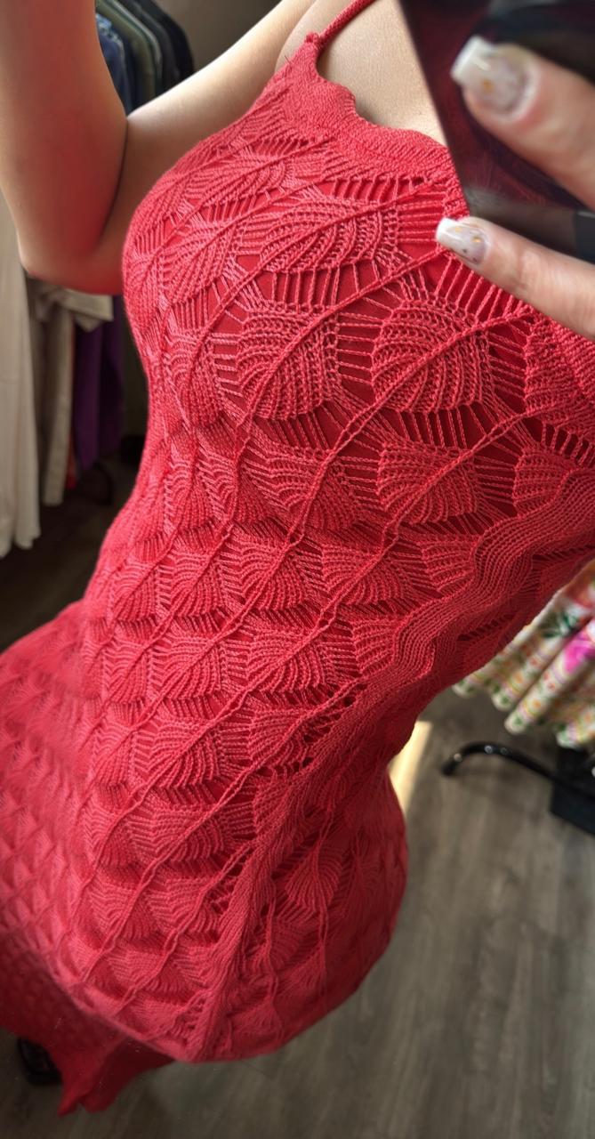 Vestido Tricô Escamas