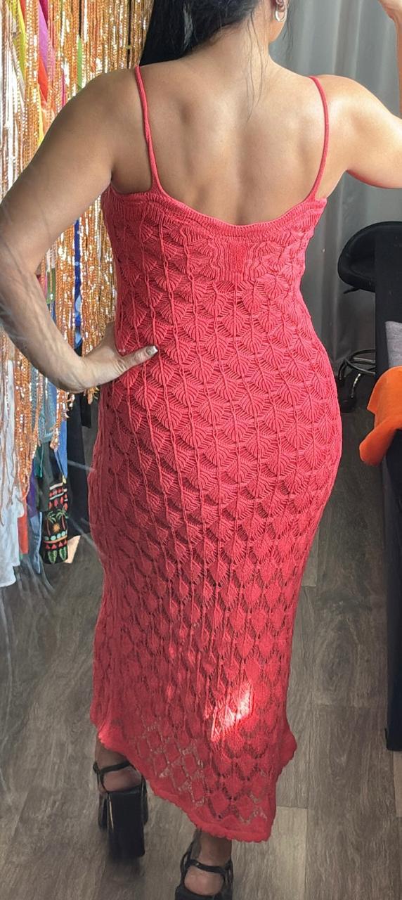 Vestido Tricô Escamas