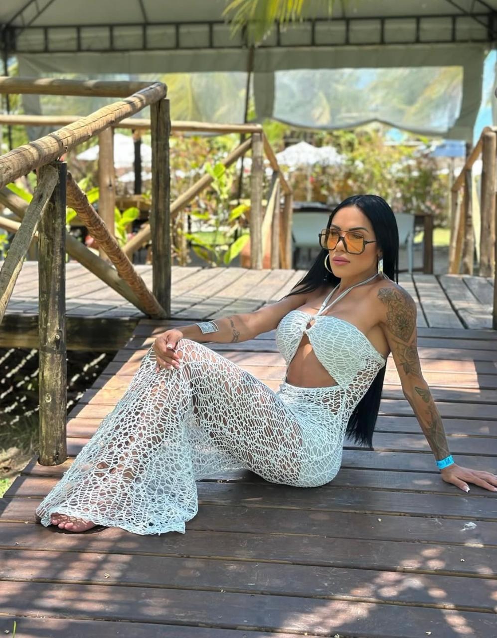 Vestido Argola Renda C/Lycra