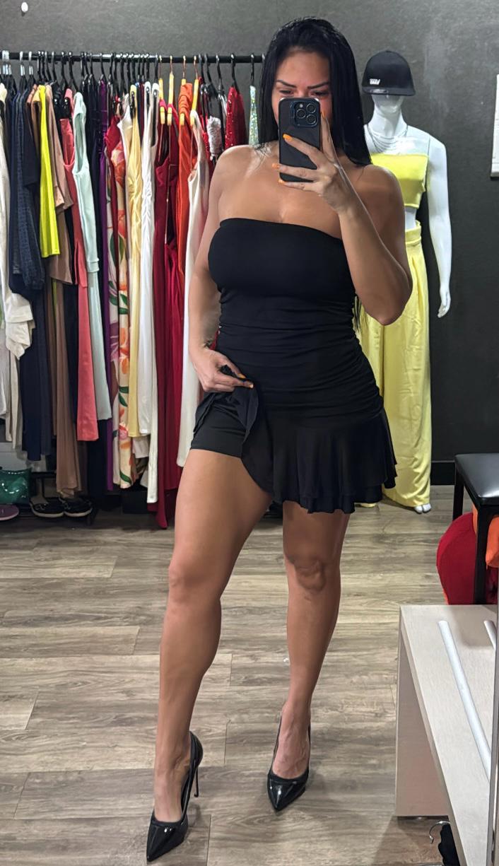 Macaquinho Shorts/Saia Tomara Que Caia