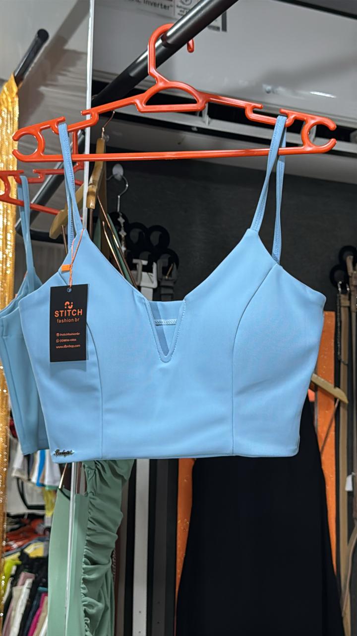 Cropped Alcinha Aro V com Bojo