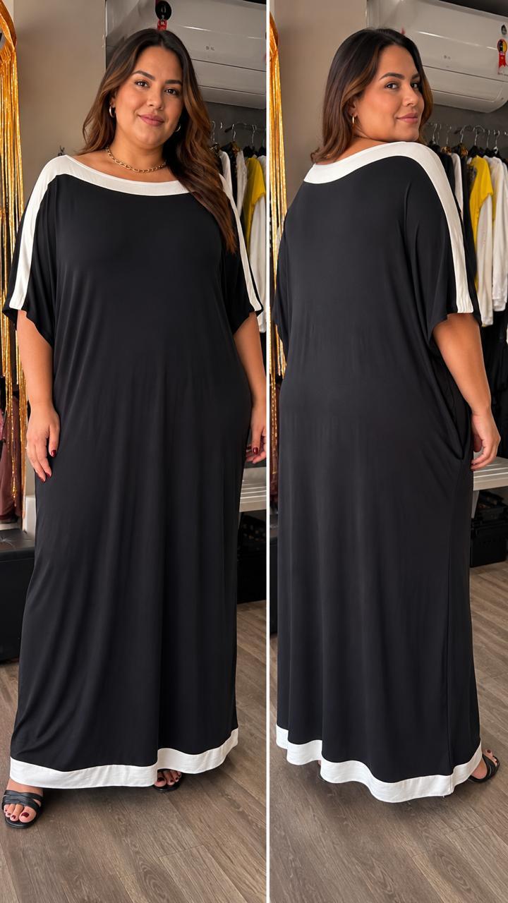 Vestido Camiseta Plus Size