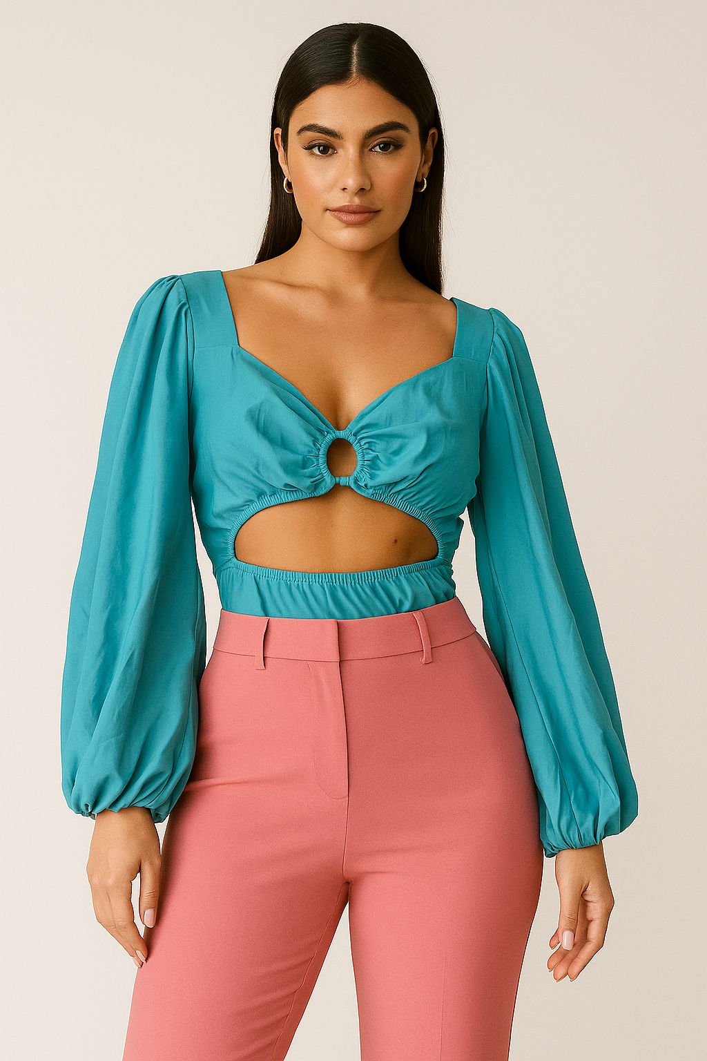 BODY MANGA LONGA PRINCESA C/ BOJO