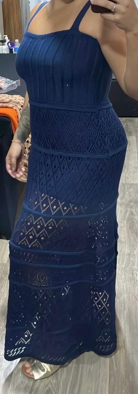 Vestido Longo Tricô