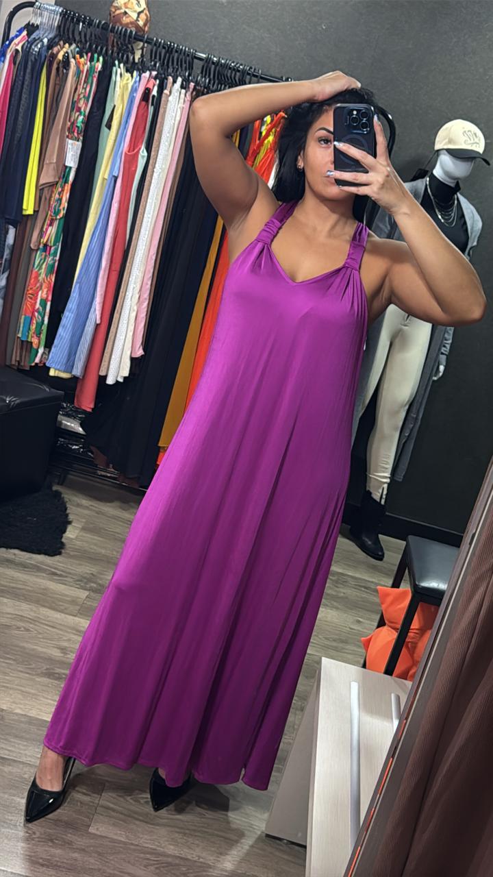 Vestido Regata Longo Malha Fria