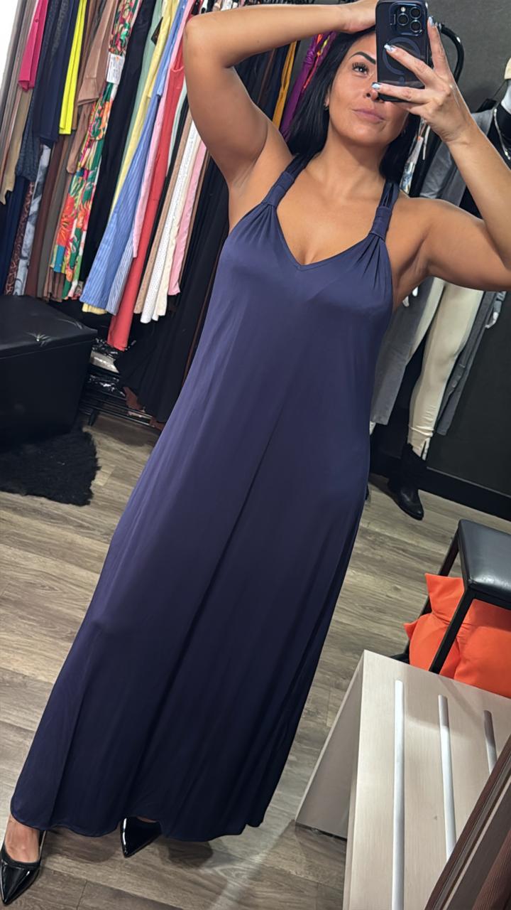 Vestido Regata Longo Malha Fria