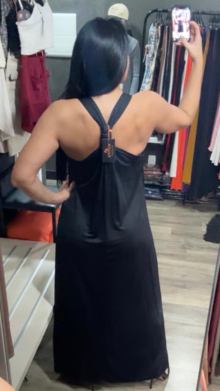 Vestido Regata Longo Malha Fria