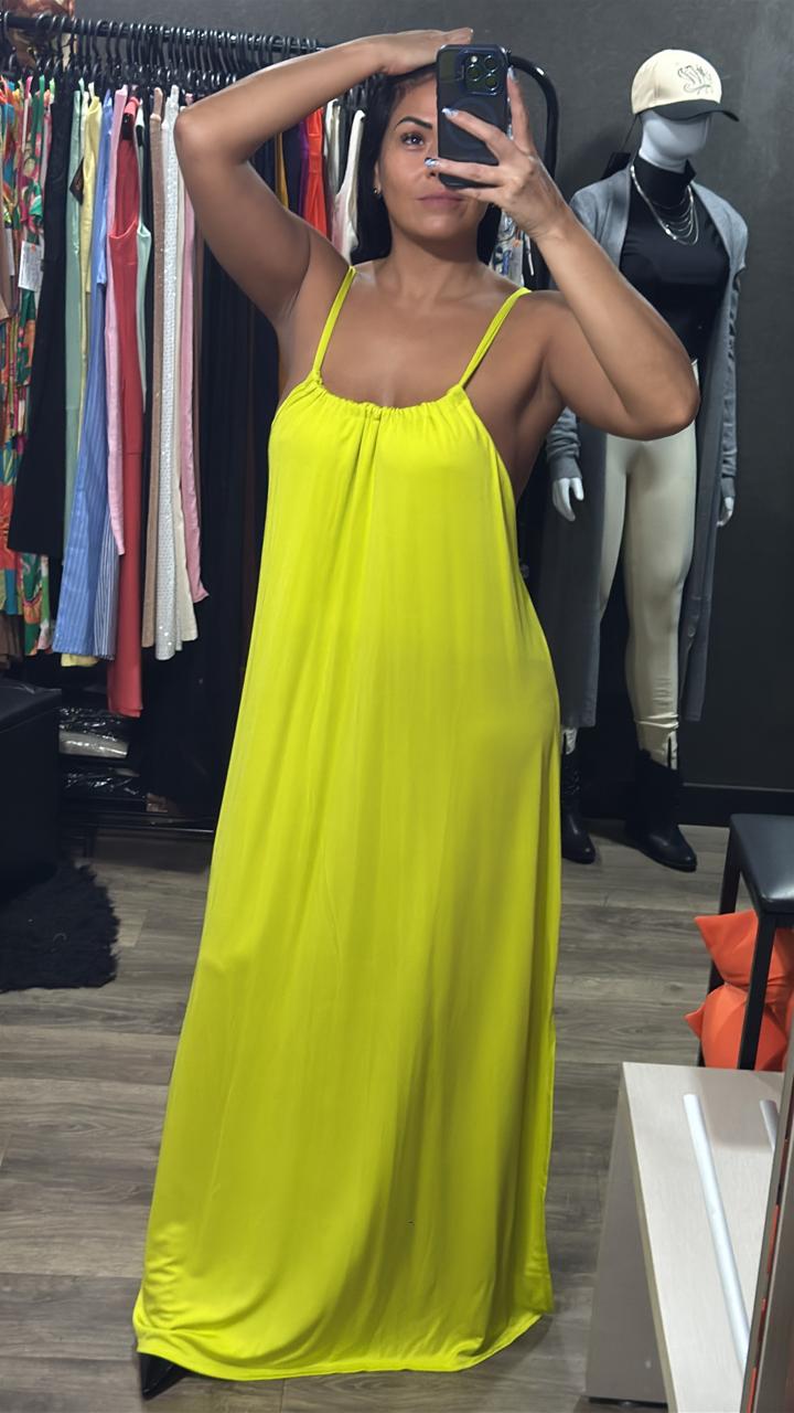 Vestido Longo Malha Fria