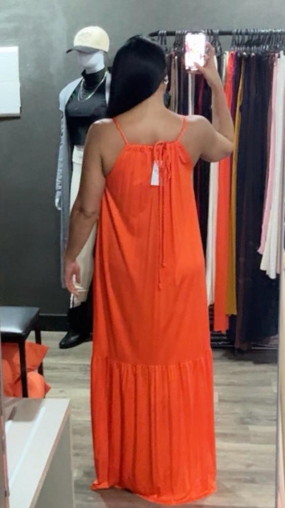 Vestido Longo Malha Fria