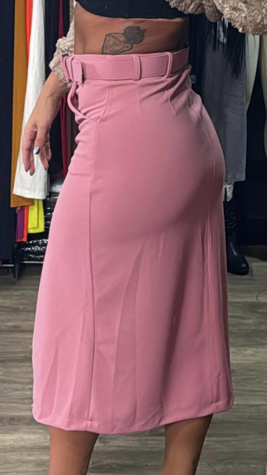 Saia Midi Fenda Frontal