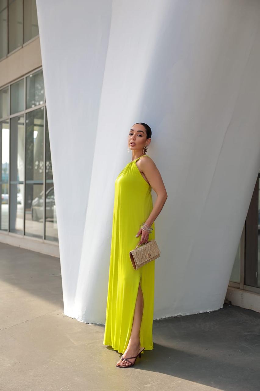 Vestido Longo Malha Fria