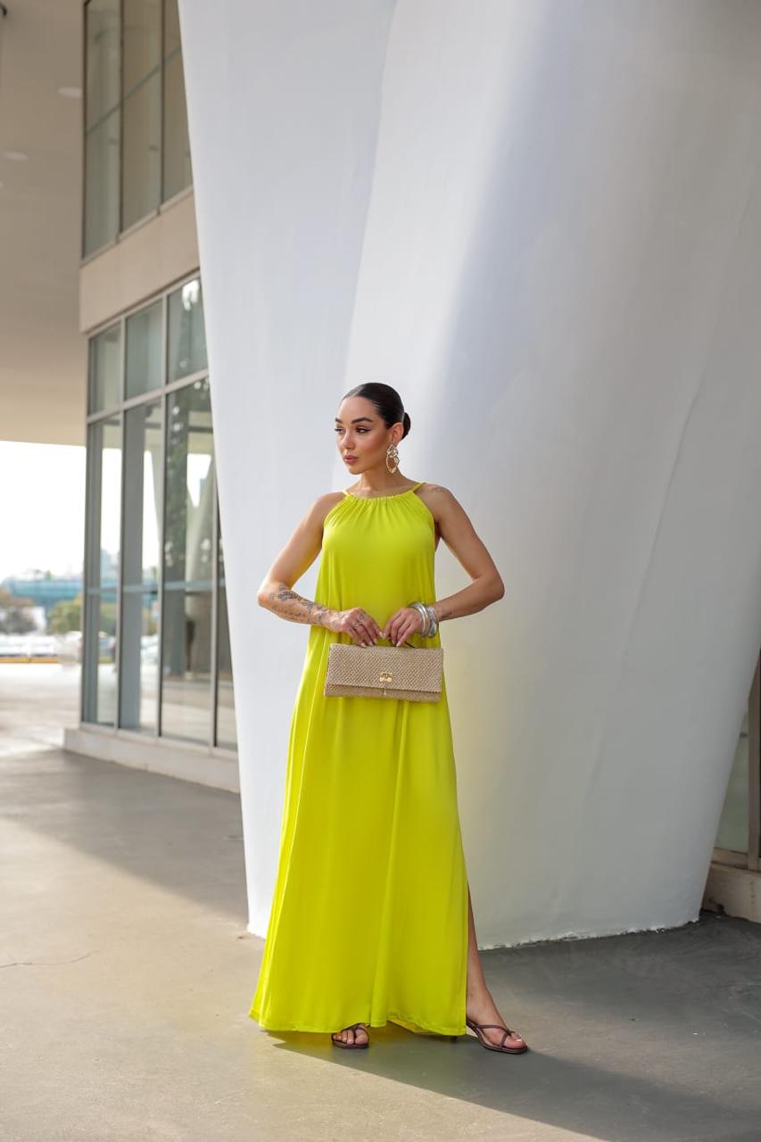 Vestido Longo Malha Fria