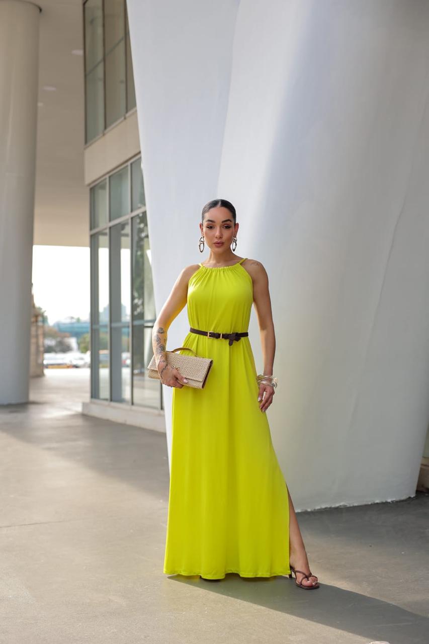 Vestido Longo Malha Fria