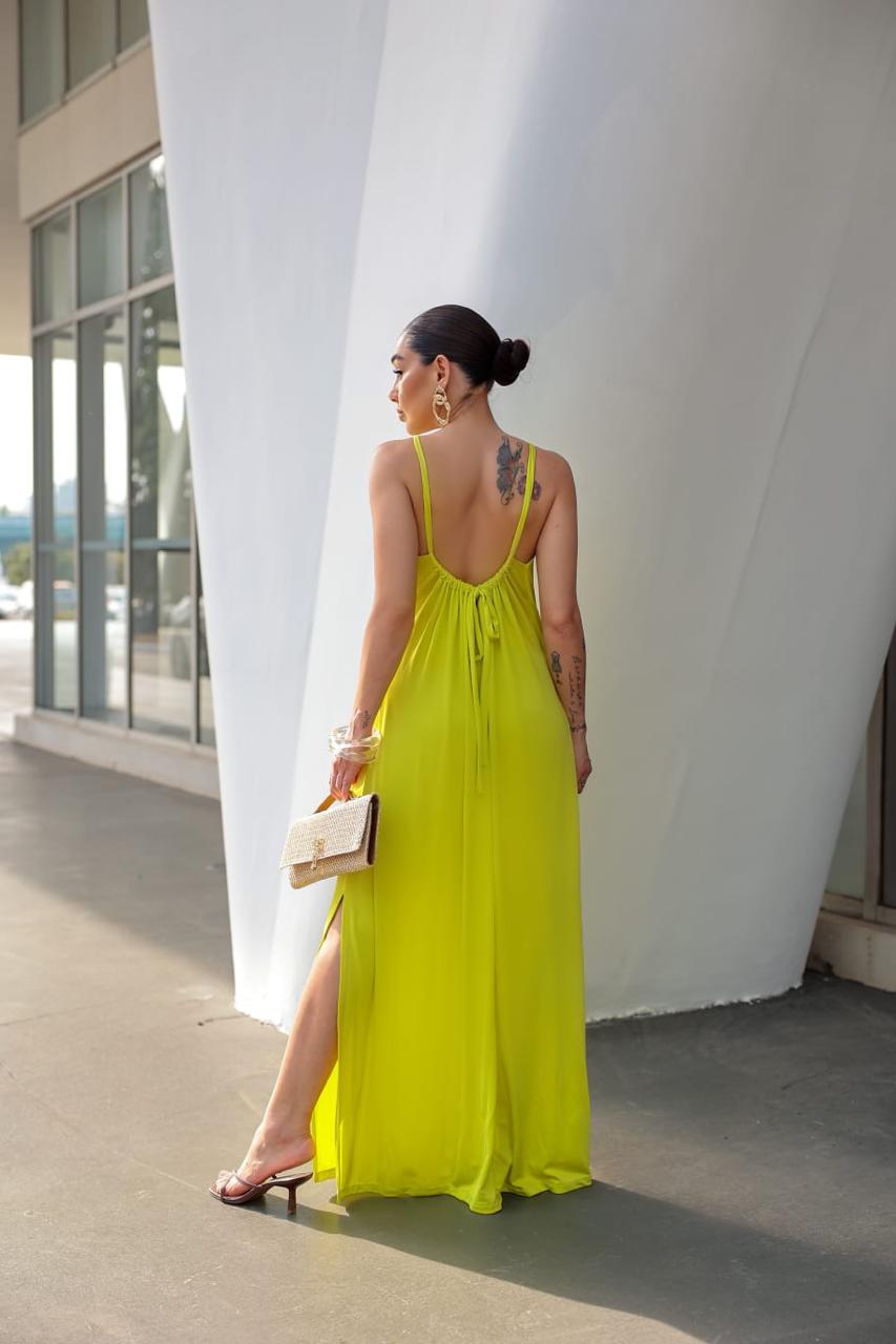 Vestido Longo Malha Fria