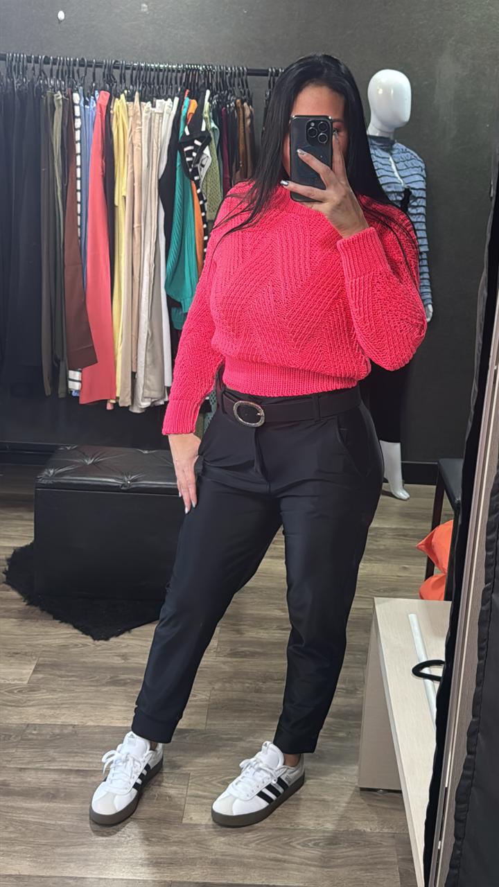 Blusas Tricô Gola Canoa