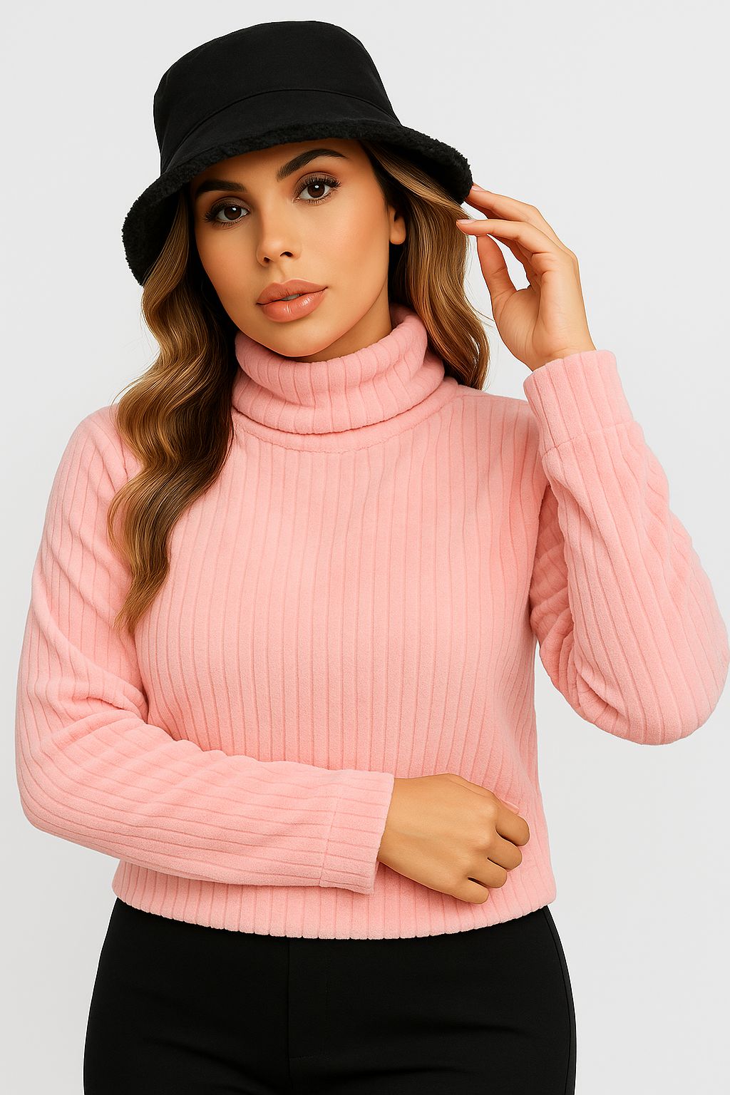 Blusas Soft Gola Alta