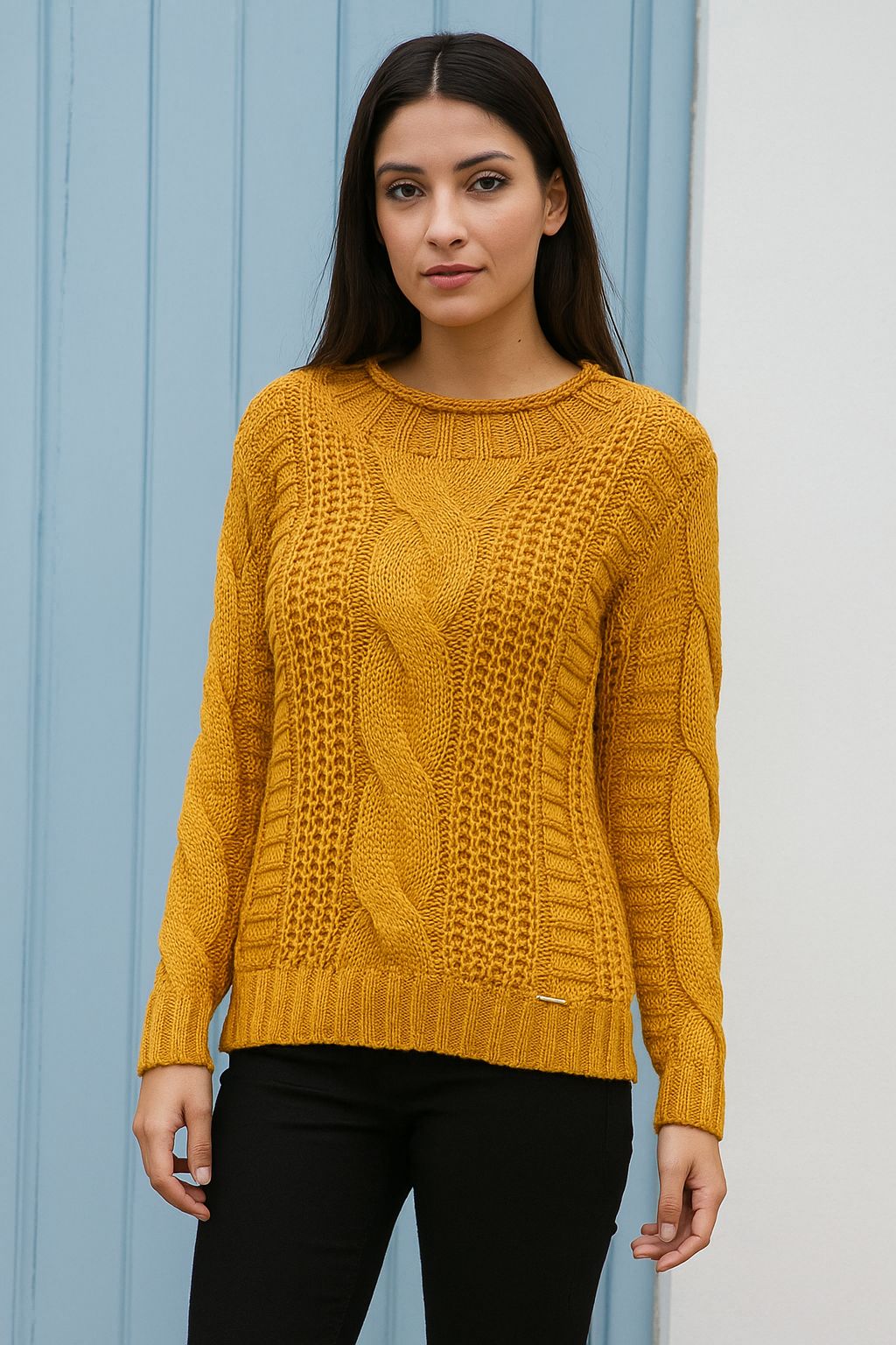 Blusas Tricô Gola Canoa