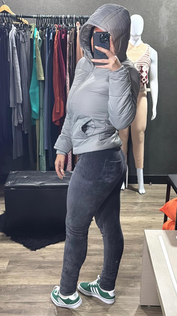 Jaqueta Peluciada Com Toca Removível