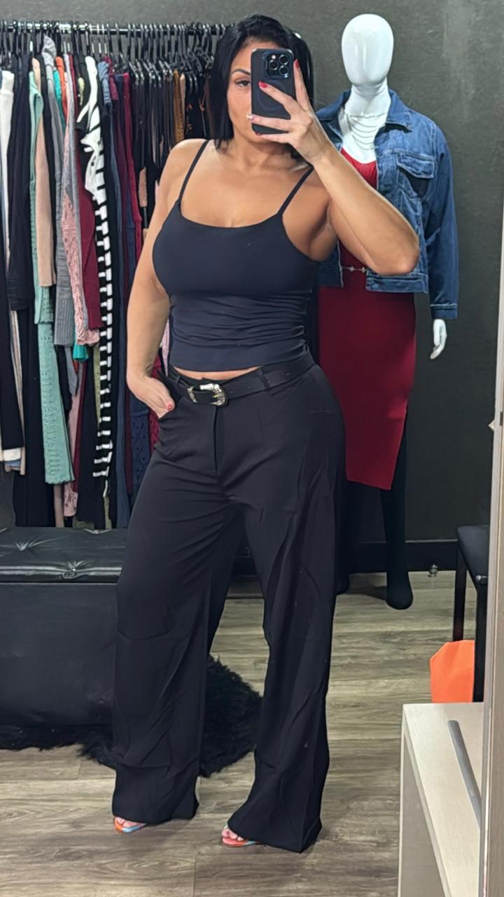 Calça Alfaiataria Com Cinto