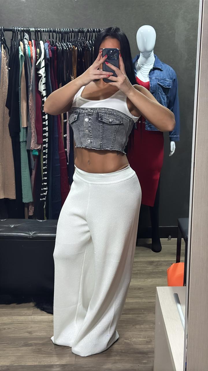 Calça Pantalona Modal