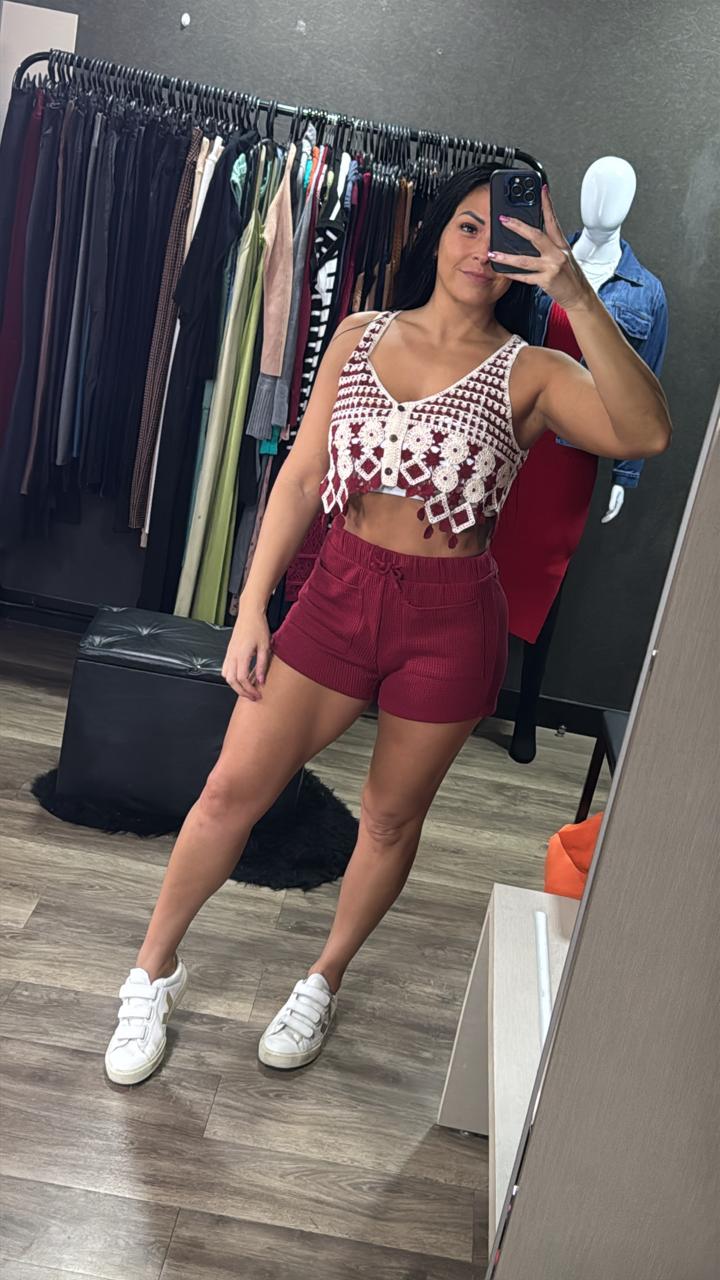 Cropped Crochê