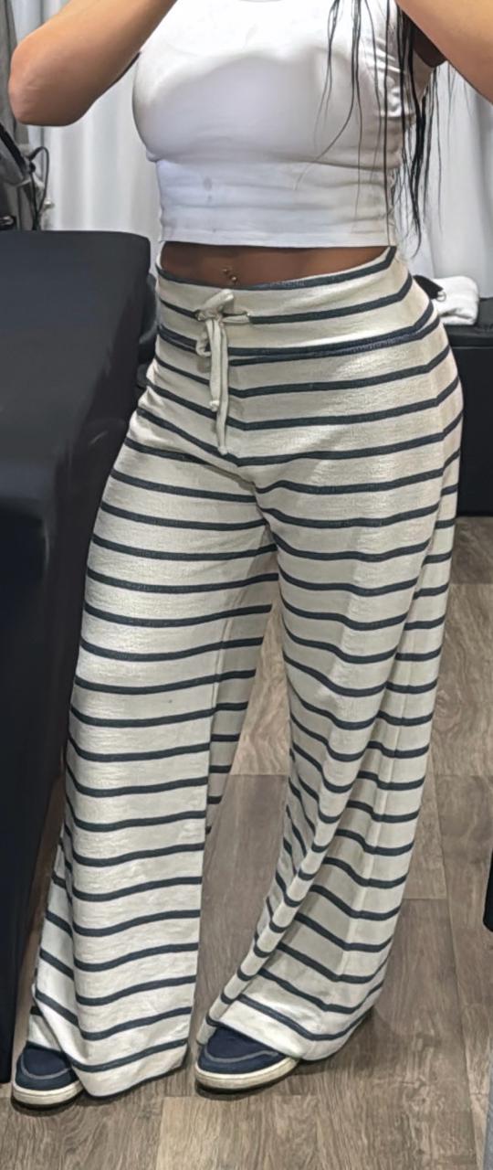 Calça Linho Listrada