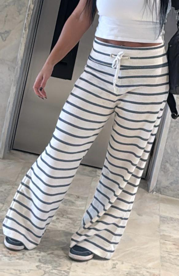 Calça Linho Listrada