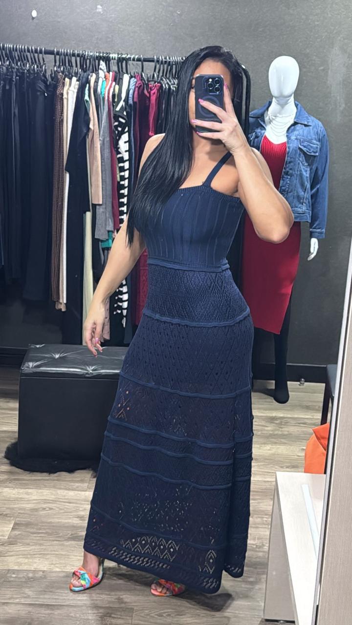 Vestido Longo Tricô