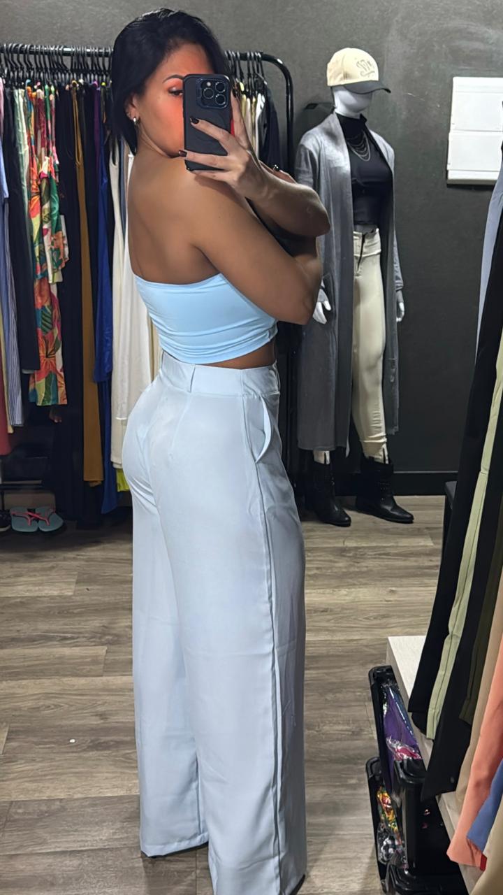 Calça Pantalona C/Bolso