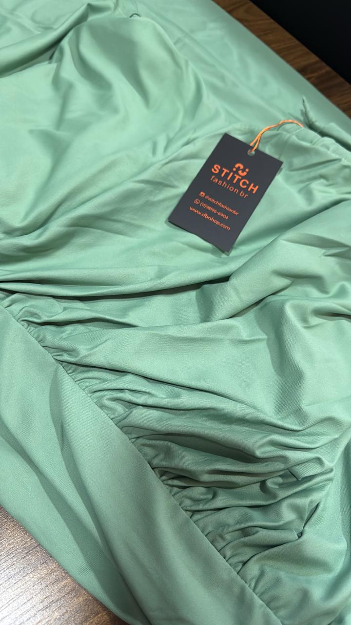 Vestido Longo Recorte Lateral