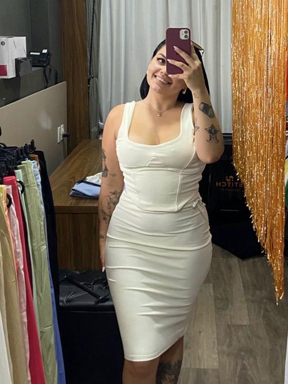 Conjunto Cropped + Saia Montaria