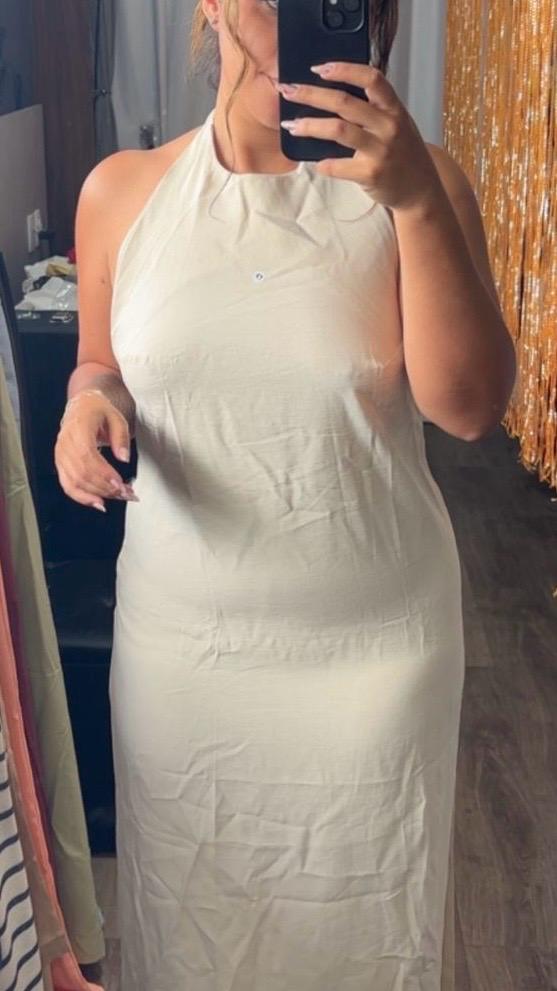 Vestido Alfaiataria Longo Costas Nua
