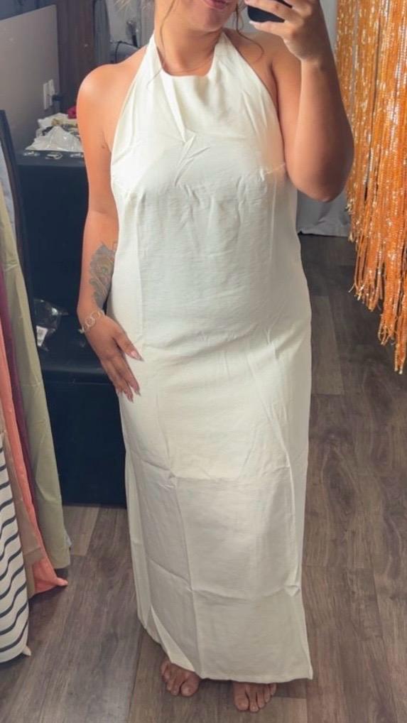 Vestido Alfaiataria Longo Costas Nua