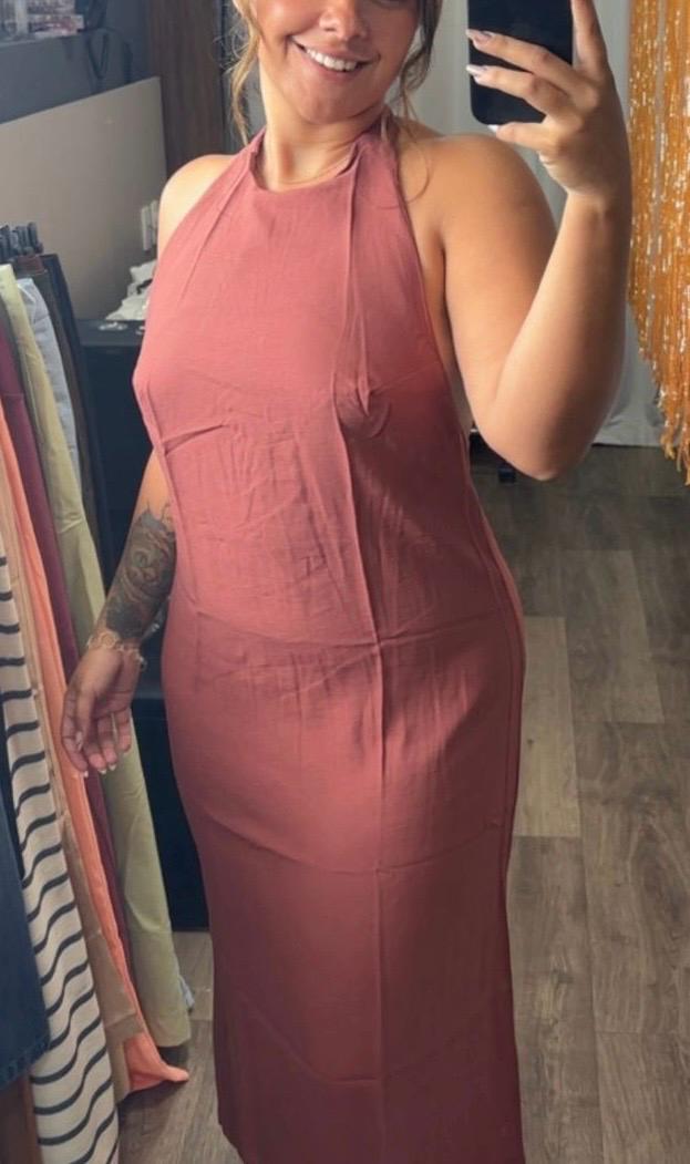 Vestido Alfaiataria Longo Costas Nua