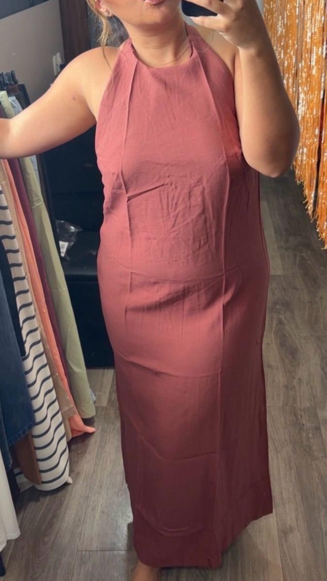 Vestido Alfaiataria Longo Costas Nua