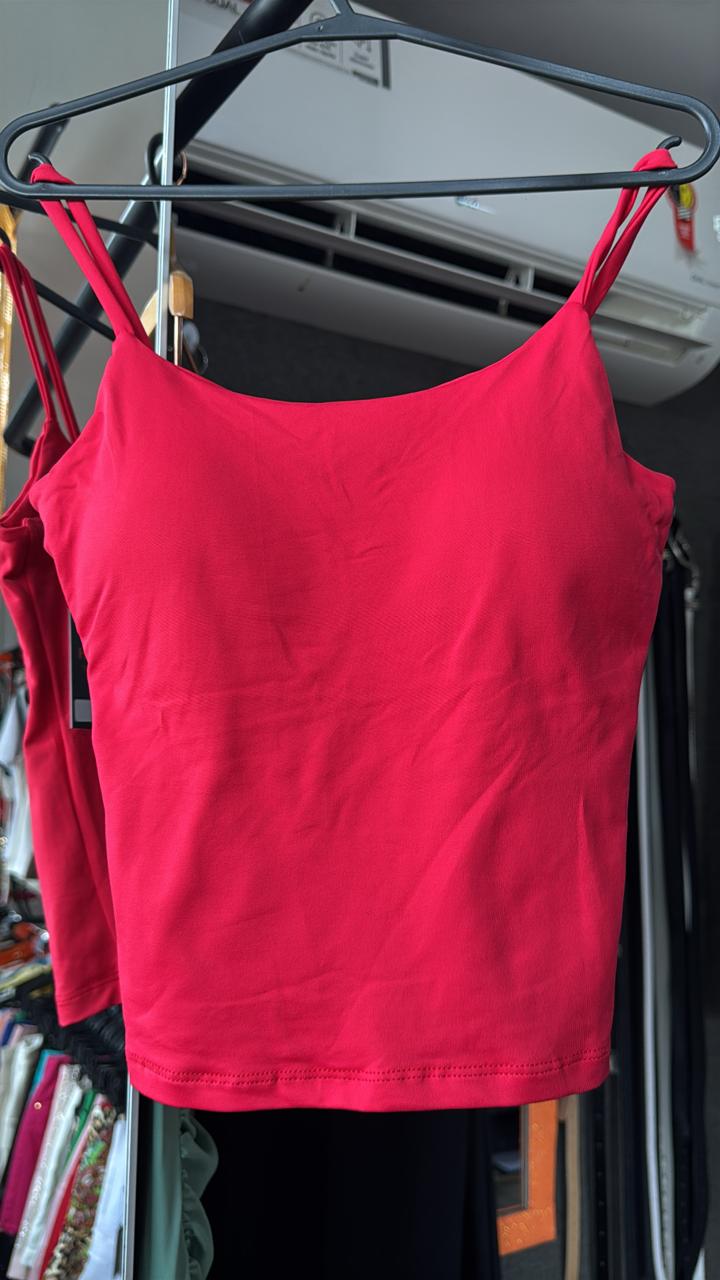 Blusinha Alça Com Bojo - Tam.U