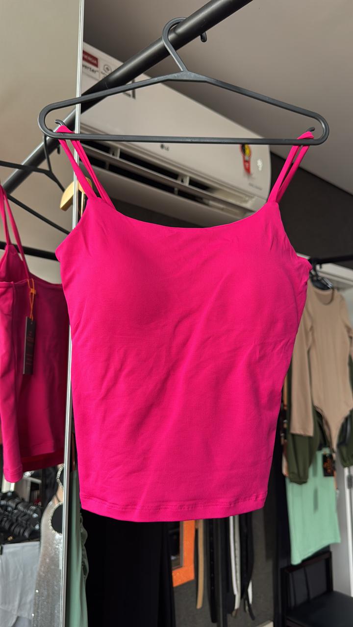 Blusinha Alça Com Bojo - Tam.U