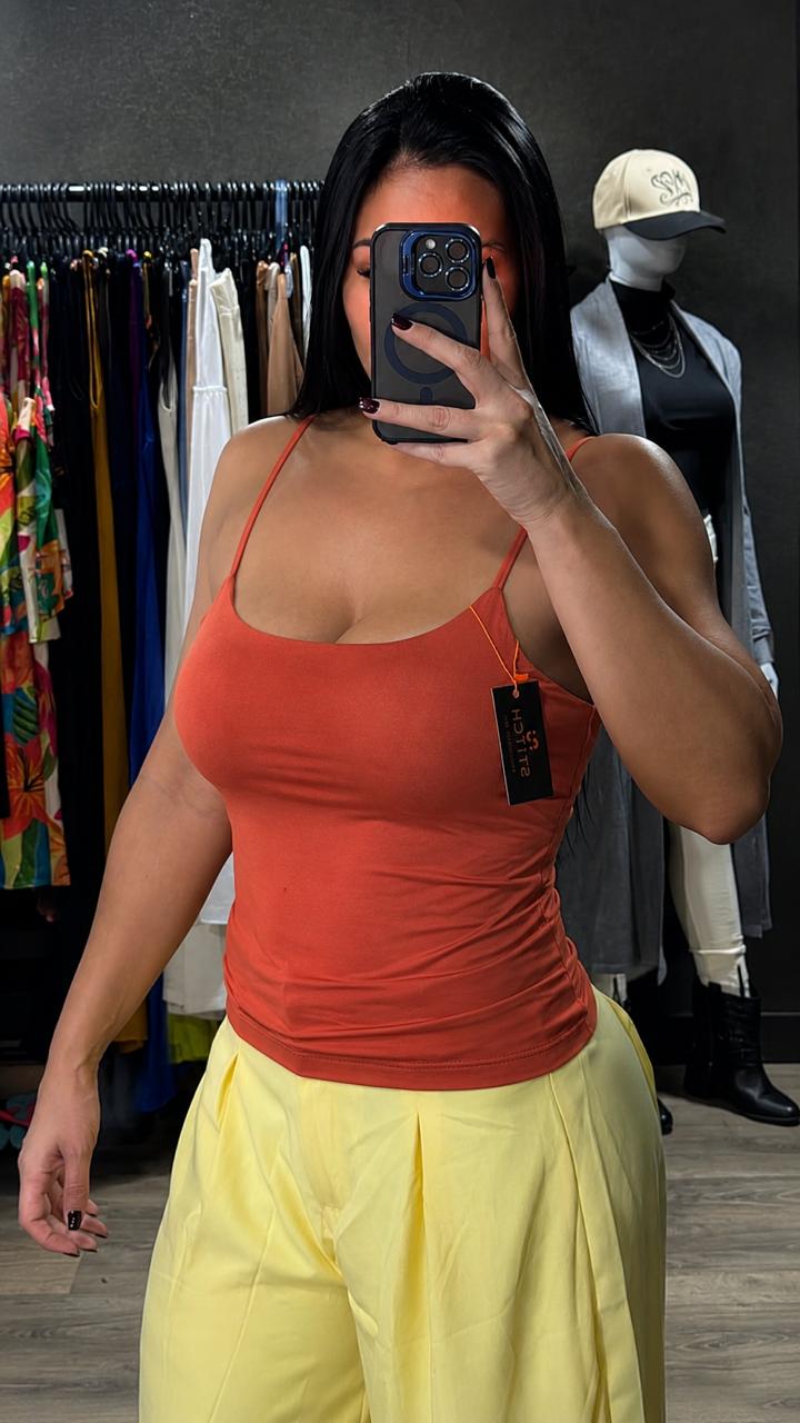 Blusinha Alça Com Bojo - Tam.U
