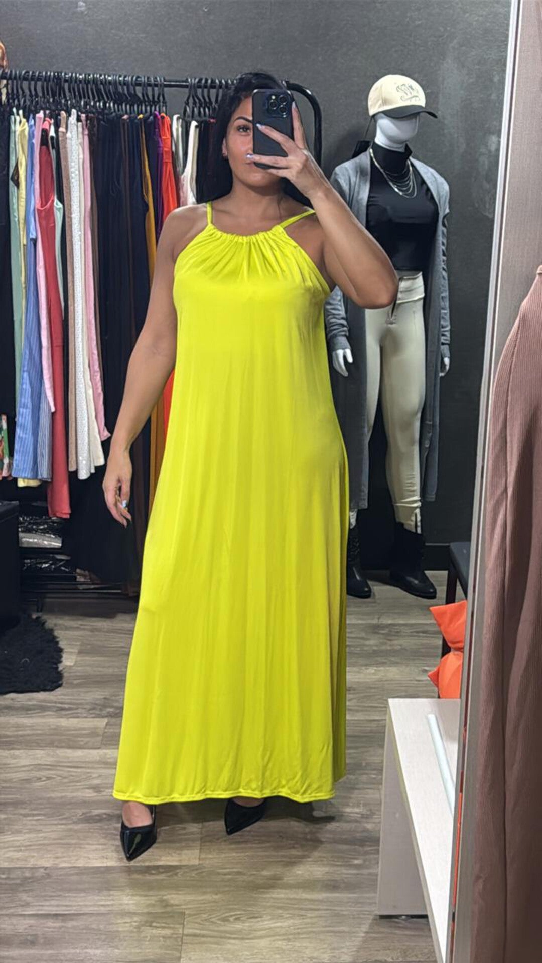 Vestido Longo Malha Fria