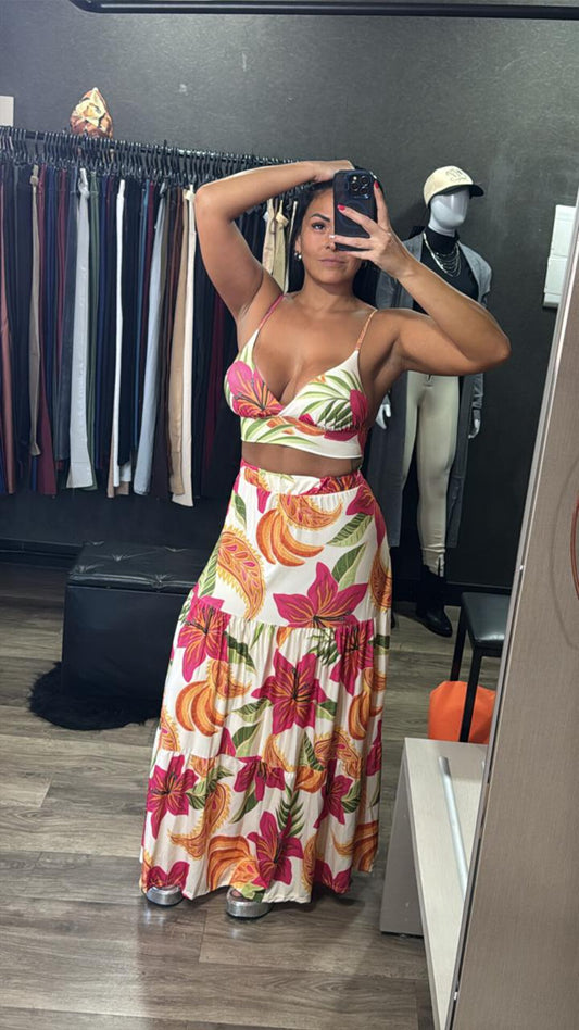 Conjunto Saia + Top